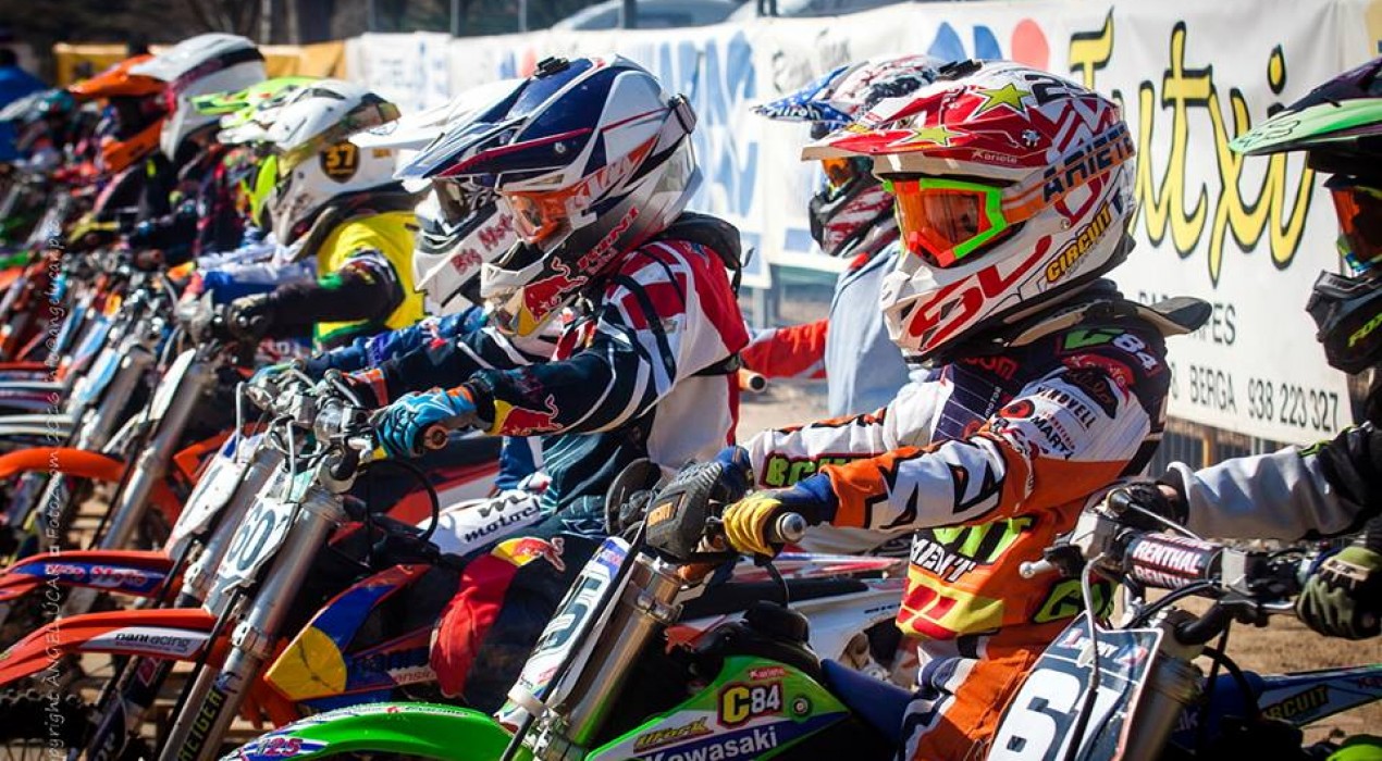 El circuit d’Olvan acull la primera carrera de la Lliga Catalana de Motocròs de Nens
