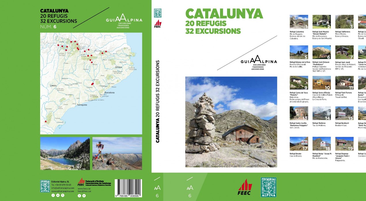 La FEEC presenta un nou llibre al refugi Estasen, a Saldes, amb més de 30 propostes excursionistes
