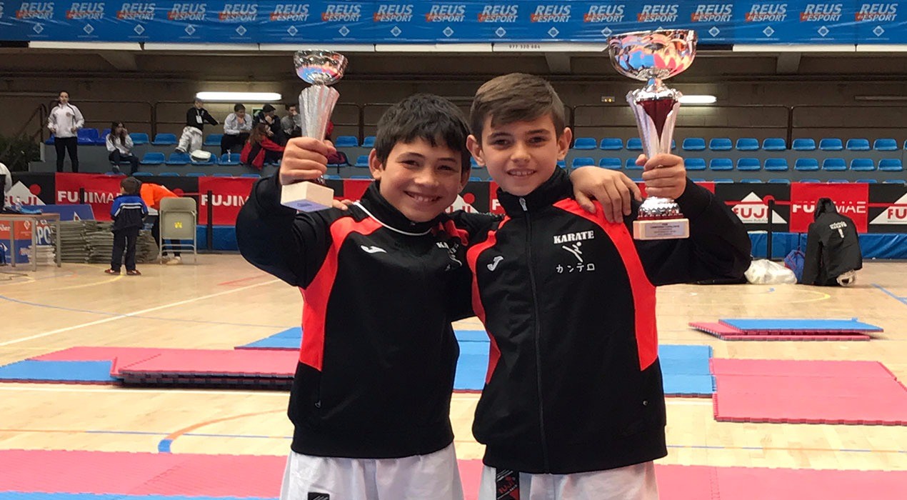 El berguedà Aitor Valle aconsegueix la tercera posició al Campionat de Catalunya de Karate infantil