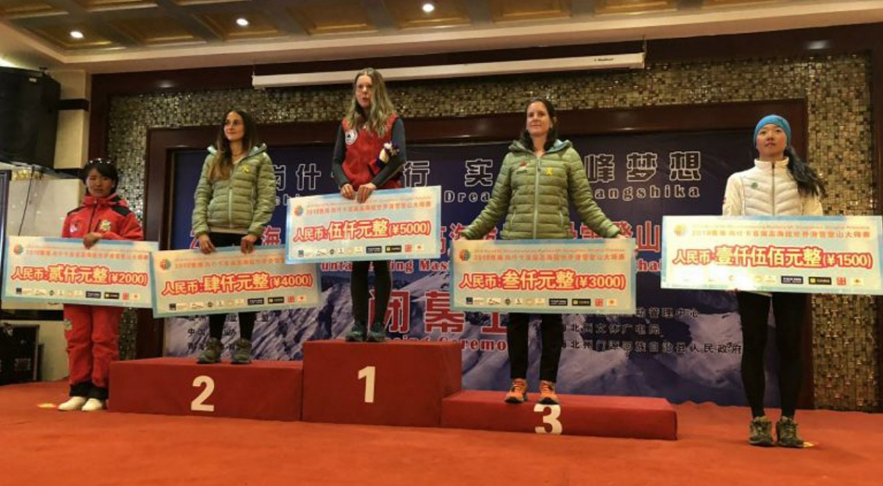 Clàudia Sabata puja als dos podis del World Ski Mountaineering Masters 2018 de la Xina