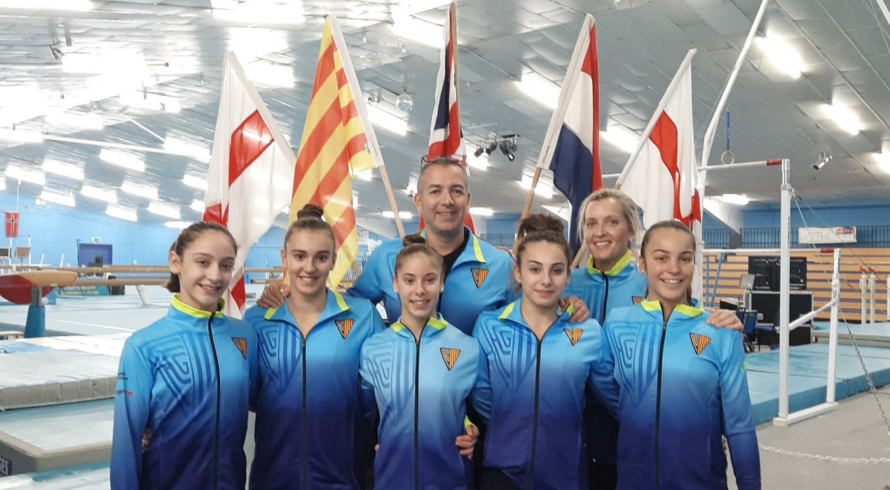 La selecció catalana de gimnàstica, amb dues gironellenques, arrasa a l’internacional de Londres